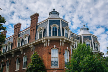 Architectural details of a house in Georgetown, Washington, DC.