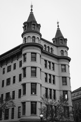 Fototapeta na wymiar Historic building at Indiana Plaza, in downtown Washington, DC.