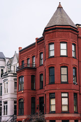 Fototapeta na wymiar Row houses in Capitol Hill, Washington, DC