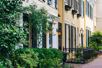 Row houses in Georgetown, Washington, DC