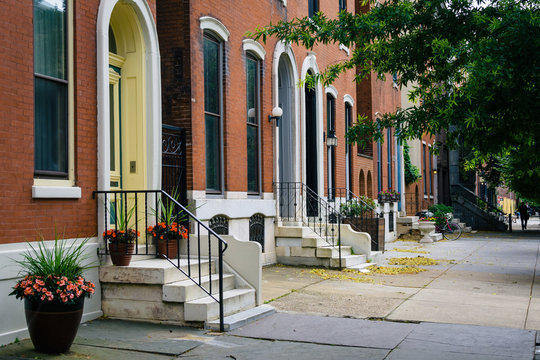 Row houses in Spring Garden, Philadelphia, Pennsylvania