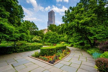 The Conservatory Garden in Central Park, Manhattan, New York City