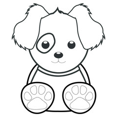 Fototapeta premium Abstract cute animal