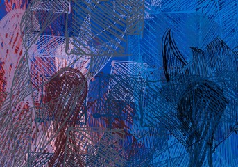 Abstract painting on canvas. Hand made art. Colorful texture. Modern artwork. Strokes of fat paint. Brushstrokes. Contemporary art. Artistic background image.