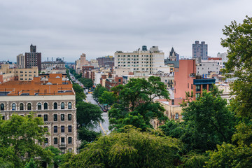 Fototapeta na wymiar View of Harlem from Morningside Heights, in Manhattan, New York City.