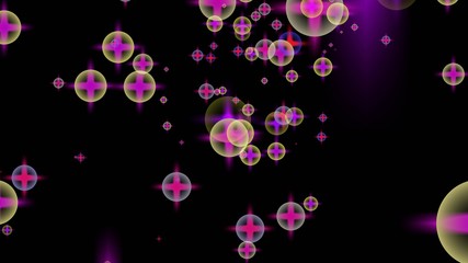 Realistic soapy colorful bubbles with black background- soap bubbles background 