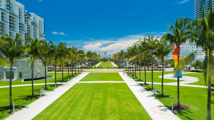 Obraz premium Aerial view of South Beach. Miami Beach. Florida. USA. 