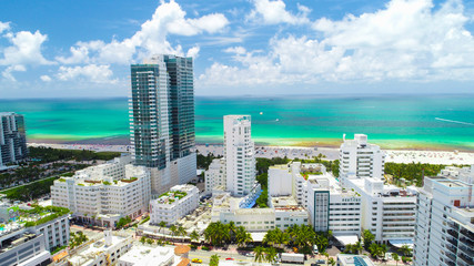 Fototapeta premium Aerial view of South Beach. Miami Beach. Florida. USA. 