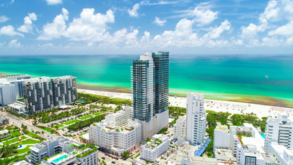 Aerial view of South Beach. Miami Beach. Florida. USA. 