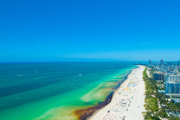 Aerial view of South Beach. Miami Beach. Florida. USA. 