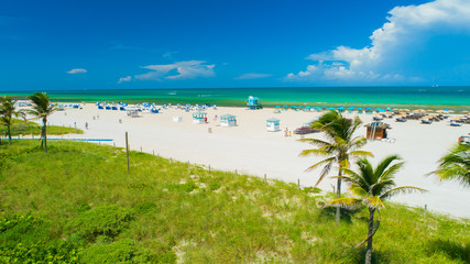 Aerial view of South Beach. Miami Beach. Florida. USA. 