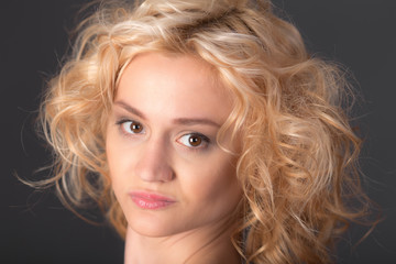 Fototapeta premium studio portrait of sensual blonde
