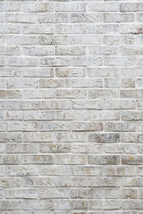 Abstract background of whitewashed brick wall