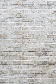 Abstract Background Of Whitewashed Brick Wall