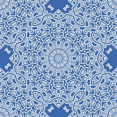 Geometric floral ornament. seamless art-deco pattern. vector illustration. for design, wallpaper, invitation