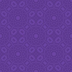 Round lace pattern for paisley , circle background with floral style. vector illustration. purple color.