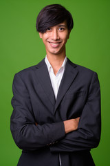 Young Asian businessman wearing suit