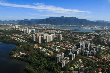 Cities and beautiful neighborhoods, Barra da Tijuca in Rio de Janeiro Brazil, South America 