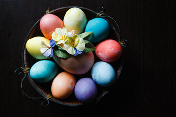 Easter eggs and pastries