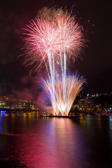 Portland Oregon 4th of July Fireworks downtown