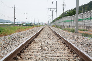 korea Rail road crossing