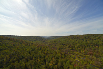 View from vintage railway bridge near Kinzua