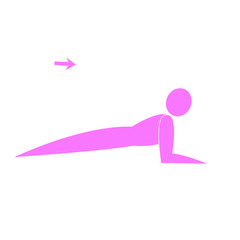 Abstract fitness person