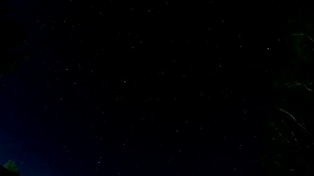 Nighlapse and beautiful night sky in 4K
