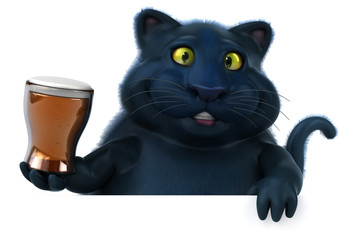 Fun cat - 3D Illustration