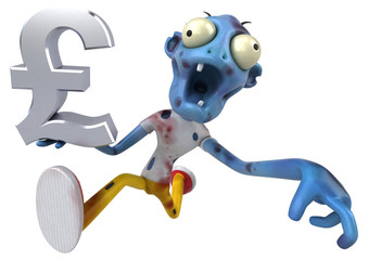 Fun zombie - 3D Illustration