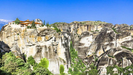 Fototapeta na wymiar Orthodox monastery on the cliffs