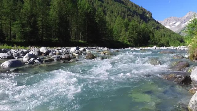 Mountain creek, alpine valley