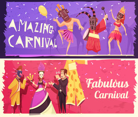 Carnival Banners Set