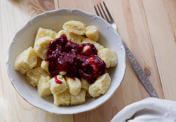 Traditional russian ukrainian breakfast cottage cheese 