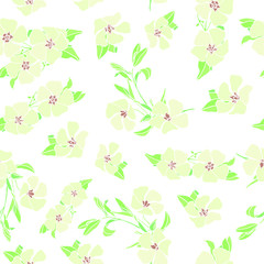 Naklejka premium Floral seamless pattern. Flower background. Flourish ornamental summer wallpaper with flowers.
