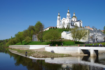 VITEBSK, BELARUS - May, 2018: Holy Assumption Cathedral