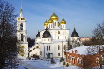 DMITROV, RUSSIA - January, 2018: Dmitrov Kremlin on a sunny winter day