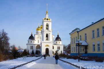 DMITROV, RUSSIA - January, 2018: Dmitrov Kremlin on a sunny winter day