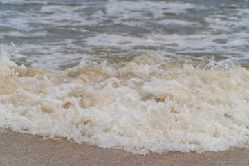 Fototapeta na wymiar sea wave beach
