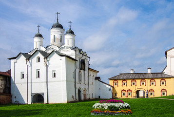 Fototapeta na wymiar KIRILLOV, RUSSIA - August, 2017: Kirillo-Belozersky monastery near City Kirillov, Vologda region, Russia