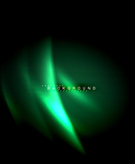 Neon glowing techno lines, hi-tech futuristic abstract background template with square shapes