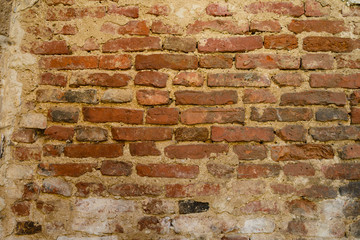 Background of old vintage brick wall