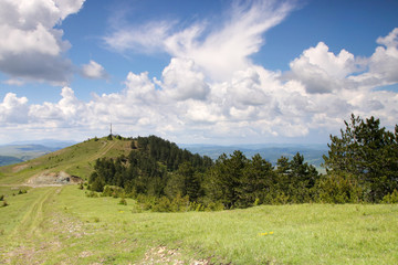 Landscape of Zlatibor mountain in Serbia
