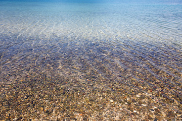 Transparent sea water texture pattern