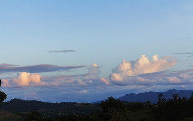 sky with cloud at sunset
