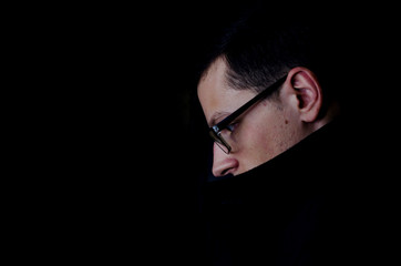 Fototapeta premium Man In Coat