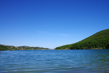 Fototapeta na wymiar The reservoir in Crimea near Alushta