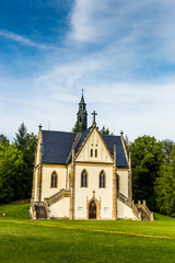 Fototapeta na wymiar Schwarzenberg tomb near castle Orlik - Czech republic
