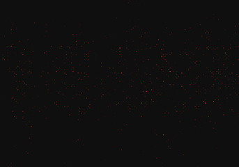 Dark background with glowing dots, circles. Abstract lights, universe, galaxy. Space pattern. Vector illustration