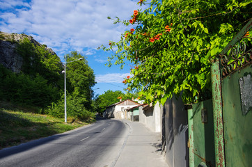 Fototapeta premium BAKHCHISARAY, CRIMEA - June, 2018: The streets of the old city